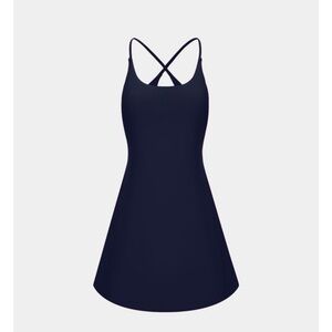 NWT HALARA Softlyzero Backless Active Dress w shorts tennis pickleball Sz S